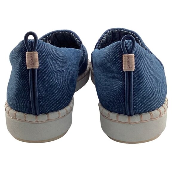 Clarks Cloudsteppers Step Glow Jade Blue Loafers Size 8 Sneakers Denim Shoes - Picture 7 of 9